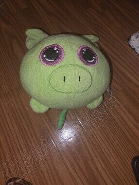 Plush Green Pig Plush Toy with Pink Eyes - Kids Toys